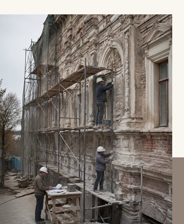 Реставрация объектов культурного наследия под ключ в Лабинске