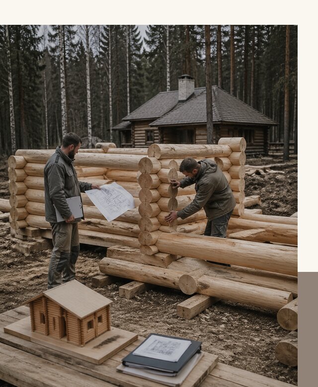 Проектирование и строительство домов из бревна в Лабинске